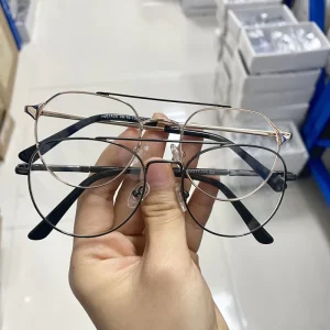 Solid Full Rim Rectangle Metal Eyeglasses Frames for Men Optical Glasses Made in China
