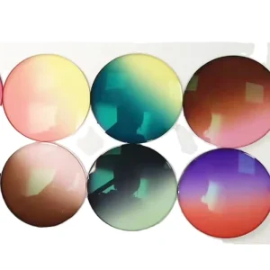 Solid Gradient Color Plano Prescription Optical Lenses