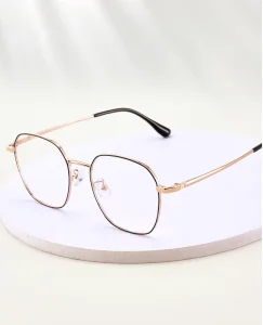 Solid Retro Alloy Square Full-Rim Eyeglass Frame Lightweight Unisex Reading Outdoor