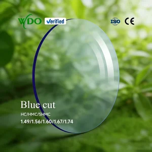 Source Factory Two-Piece 1.56 Blue Light Blocking UV420 Single Vision 75mm Diameter Optical Lenses Base Color