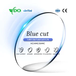 Source Factory Two-Piece Optical CR39 1.56 1.67 1.74 Blue Cut UV420 HMC Single Vision Blue Filter Lenses