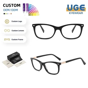Source Manufacture Designer Brand Unisex Eyewear Fashion Eyeglasses Retro Acetate Lightweight Optical Glasses Frame for Daily