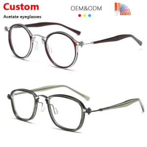Spectacles Eye Glasses Frame Men Acetate Eyewear Eyeglass Optical Glasses For Mens Women