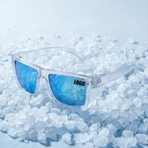 Sports Clear Square Blue Mirror UV400 Safety Sunglasses for Men and Women AS/NZS 1337.1