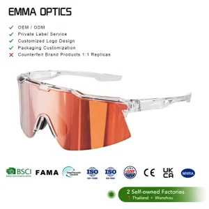 Sports Eyewear Distributor TR90 Sunglasses UV400 Anti-Scratch CE OEM