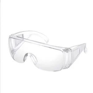 Sports Eyewear Transparent Clear Plastic Windproof Safety Glasses with PC Frame Outdoor Sports Accessory