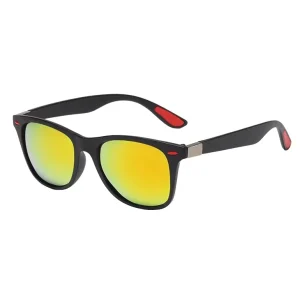 Sports Polarized Sunglasses for Men with Small Square Frame for Driving and Outdoor Use