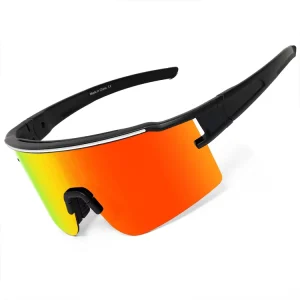 Sports Sunglasses UV400 Protection Racing Cycling Glasses Polarized Mirror Lens Men’s Mountain Bike Safety Glasses