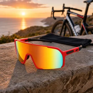 Sports Sunglasses with UV400 Lens for Cycling Golf and Beach