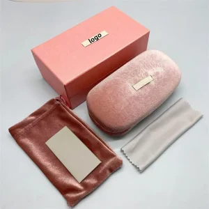 Spot High-grade China-made Solid Iron Pink Sunglasses Glasses Box Set Packaging Box