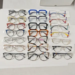 Spring Hinge & Metal Optical Frames & Stock Clearance Mixed Trendy Durable & Lightweight Stylish Daily Wear Eyeglasses Frames