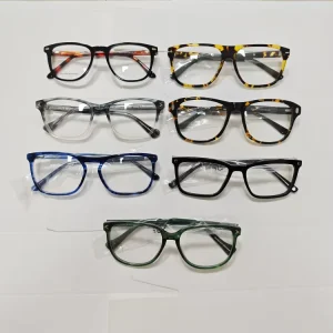 Spring Hinge Mixed Thick Acetate Optical Frames Eyeglasses