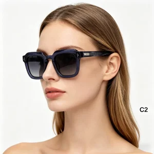Square Acetate Luxury Glasses for Men Sunglasses Vintage Women Logo Stock Polarized Custom Sunglasses Logo
