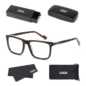 Square Acetate Optical Eyeglass Frames for Men Lightweight