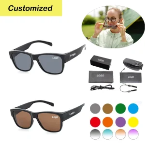 Square Fit-Over UV400 Sunglasses with Custom Logo