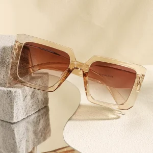 Square Frame PC UV400 Lens Vintage Sunglasses