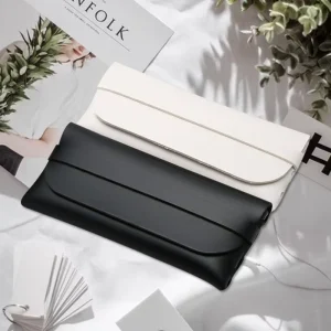 Square Leather Hard Sunglasses Case and Packaging Box, 12 in and Above