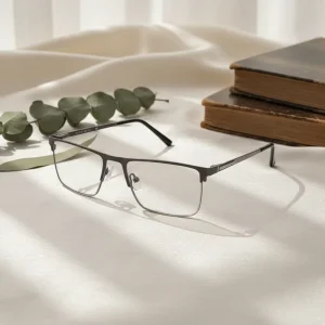 Square Metal Optical Eyeglass Frames for Men