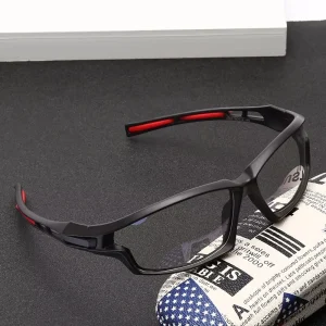 Square Optical Prescription Myopia Computer Glasses with Anti-Blue Protection for Men and Women