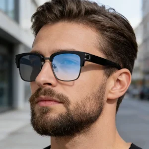 Square Photochromic Anti-Blue-Light UV400 Sunglasses for Women and Men