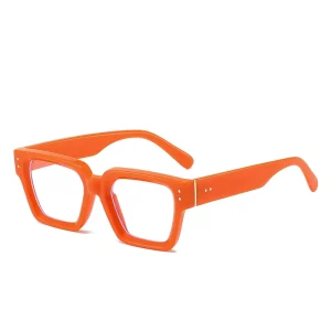 Square Plastic Optical Eyeglasses Anti Blue Light