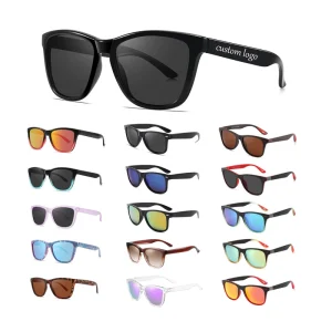 Square Polarized Sunglasses, Colorful Frame, UV Protection, for Men