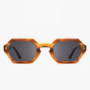 Square Polished Acetate UV400 Full Rim Unisex Anti Glare Eyewear OEM ODM
