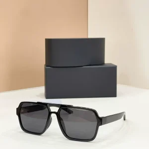 Square Retro Double-Bridge Matte Brown Oversized Sunglasses with UV400 Tinted Lens for Men and Women