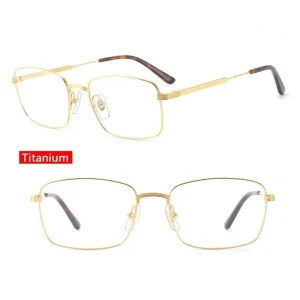 Square Rimless Pure Titanium Optical Eyeglass Frames