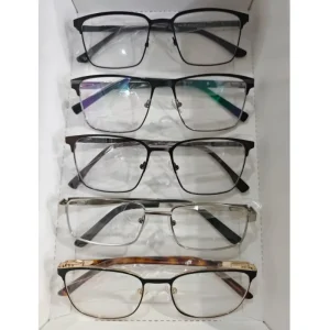 Square Stainless Steel Metal Eyeglass Frames for Men and Women