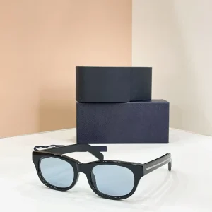 Square Sunglasses Light Blue Lens UV400 Unisex Daily Outdoor Eyewear