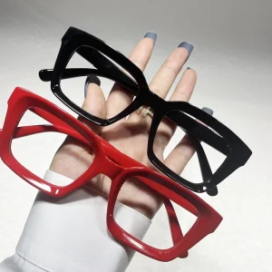Square Unisex Punk Style Diamond Face Optical Glasses Frames