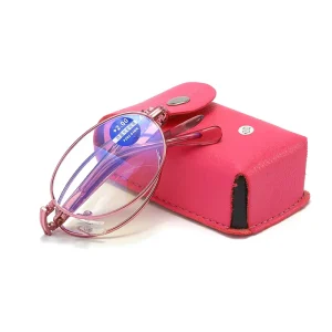 Standard Fit Folding Reading Glasses with Portable Box for Men and Women