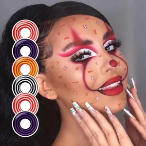 Star Ring Soft Cosplay Colored Contact Lenses, Yearly Halloween