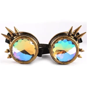 Steampunk Sunglasses Men Women Kaleidoscope Glasses Rave Festival Holographic Glasses Retro Party Cosplay Eyewear