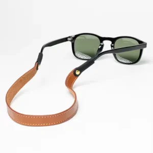 Stitched Genuine Leather Sunglass Strap and Eyewear Retainer Cord