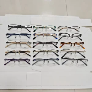 Stock Clearance Semi rimless Metal Optical Frames Mixed Trendy Durable Lightweight Unisex Stylish Daily Wear Eyeglasses Frame