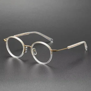 Stock Optical Frame From ShenZhen Factory High Quality Acetate and Titanium Frames Optical Eyewear GMS116