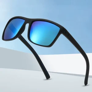 Stylish Sports Sunglasses for Men and Women Fashion Square Polarized Sun Glasses with Tac Lenses and PC Frame