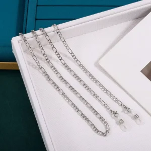 Sunglass Chain with Metal and Pearls Anti-Loss Eyewear Lanyard and Strap