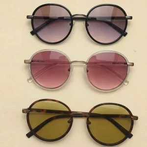 Sunglass Women Men Sun Glasses Shades Roundness Trendy Unisex Luxury Sunglasses