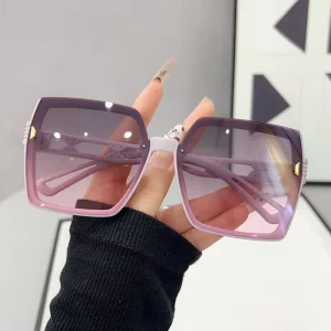 Sunglasses Female UV Sunglasses Advanced Sense Big Face Simple Glasses Face Small