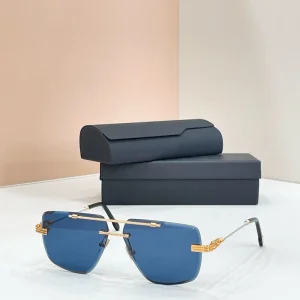 Sunglasses for Women and Men Retro Rimless Goggle Style 100% UV Protection for Driving Golf Hiking Boating