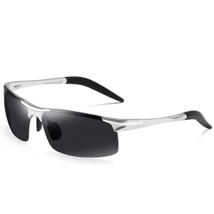 Sunray Ultra Light Aluminum Magnesium Alloy Polarized Fashion Cycling Fishing Outdoor Eyewear Sport Sunglasses for Men
