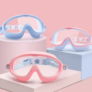 Swimming Glasses Wide View Frame Eyewear Anti Scratch Colorful Anti UV Mirrored Swimming Goggles for Kids 3 15