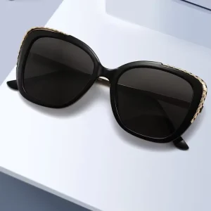 T1492 Metal Unisex Retro Cat-Eye Sunglasses