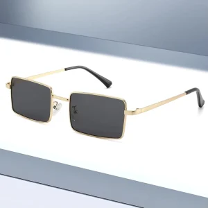 T1567 Small-Frame Square Retro Unisex Sunglasses, UV400, Full-Rim