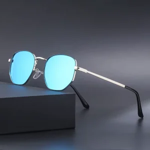 TAC Lens Polarized Round Metal Sunglasses for Men and Women