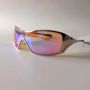 TAC Polarized One-Piece Metal Sunglasses for Men and Women