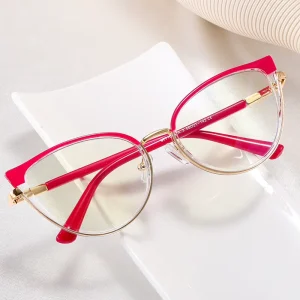 TR Cat Eye Computer Anti Blue Light Glasses, Colorful